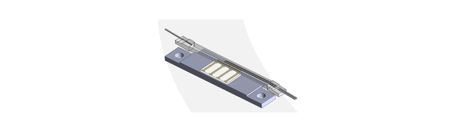 OPTILAB MIOC chip assembly on submount ELONGATED PIC